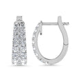 Load image into Gallery viewer, Diamond 1 Ct.Tw. Hoop Earrings in 14K White Gold
