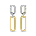 Load image into Gallery viewer, Diamond 1/5 Ct.Tw. Hoop Earrings in 10K Two Tone
