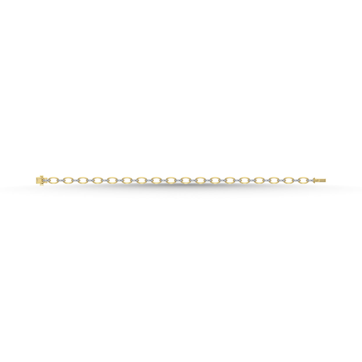 Diamond 1/4 Ct.Tw. Fashion Bracelet in 10K Two Tone