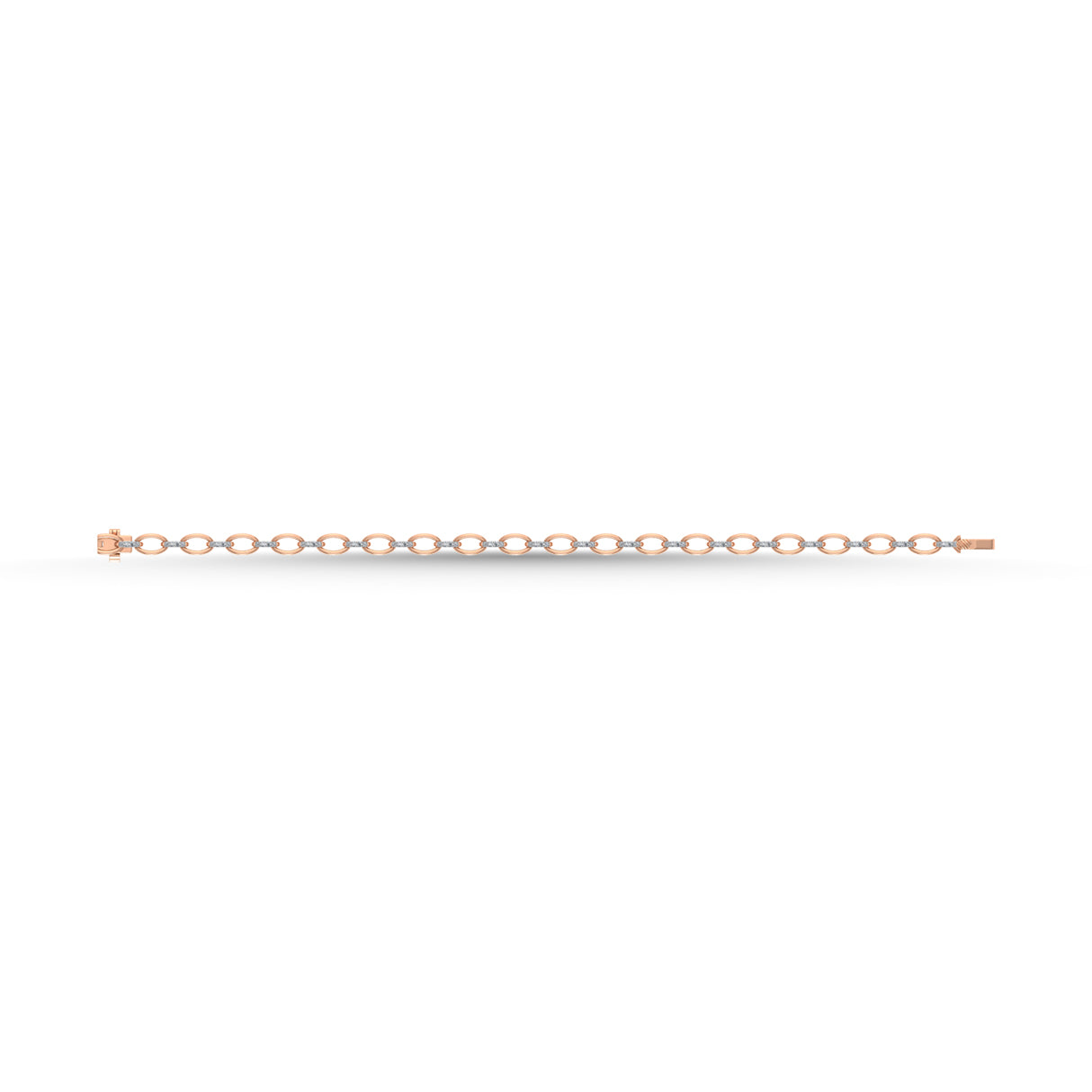 Diamond 3/8 Ct.Tw. Fashion Bracelet in 10K Two Tone