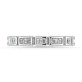 Load image into Gallery viewer, Diamond 1/5 Ct.Tw. Round and Straight Baguette Stack Band in 14K White Gold
