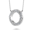 Load image into Gallery viewer, 10K White Gold Diamond 1/6 Ct.Tw. Circle Fashion Necklace
