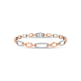 Load image into Gallery viewer, 10K Two Tone Diamond 5/8 Ct.Tw. Fashion Bracelet
