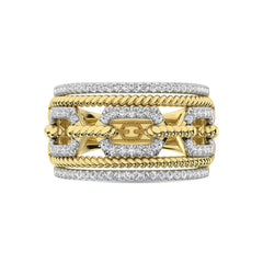 14K Yellow Gold Diamond 1/2 Ct.Tw. Fashion Ring