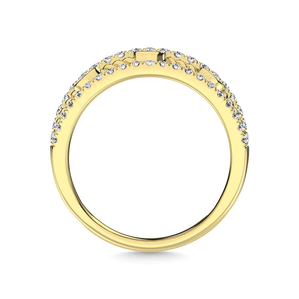 14K Yellow Gold Diamond 1 Ct.Tw. Fashion Ring