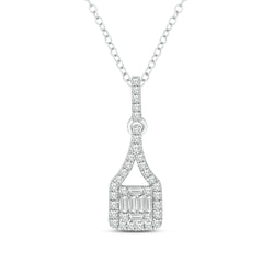 14K White Gold Diamond 1/3 Ct.Tw. Fashion Pendant