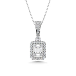 14K White Gold Diamond 1/3 Ct.Tw. Fashion Pendant