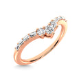 Load image into Gallery viewer, 14K Rose Gold Diamond 1/6 Ct.Tw. Chevron Band
