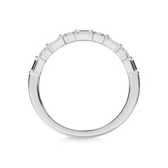 14K White Gold Diamond 1/5 Ct.Tw. Stackable Band