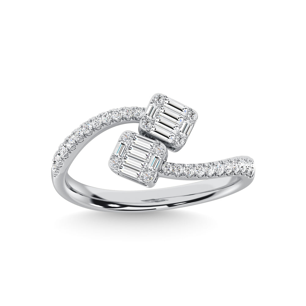 14K White Gold Diamond 1/3 Ct.Tw. Fashion Ring