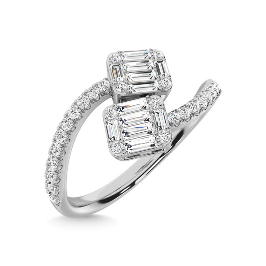 14K White Gold Diamond 1/3 Ct.Tw. Fashion Ring