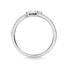 14K White Gold Diamond 1/2 Ct.Tw. Fashion Ring