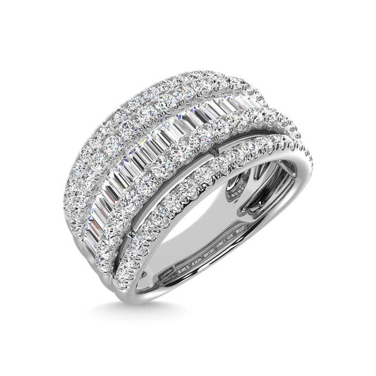 14K White Gold Diamond 3/8 Ct.Tw. Fashion Band