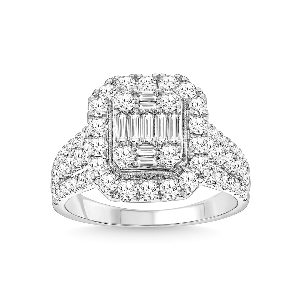 14K White Gold Diamond 1 1/2 Ct.Tw. Fashion Ring