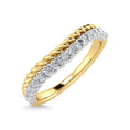 Load image into Gallery viewer, 14K Yellow Gold Diamond 1/10 Ct.Tw. Curve Band
