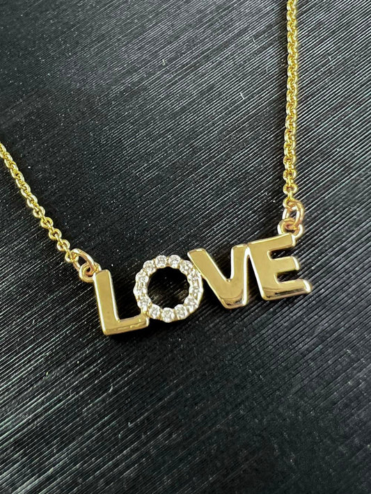 Diamond LOVE Necklace