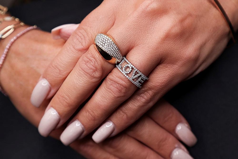 Love Ring - Diamonds Half Around