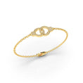 Load image into Gallery viewer, HANDCUFF BRACELET WITH DIAMONDS
