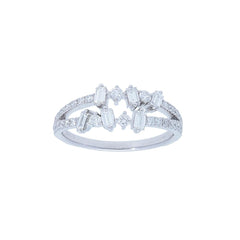 Double Row Mulit Diamond Ring