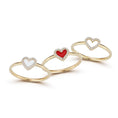 Load image into Gallery viewer, Open Diamond Heart Ring
