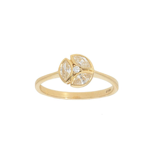 Marquise Diamond Bezel Ring