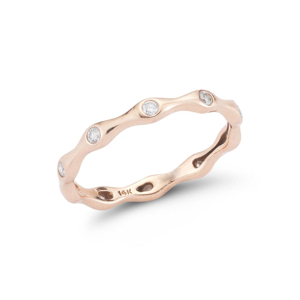 Curvy Burnish Diamond Ring